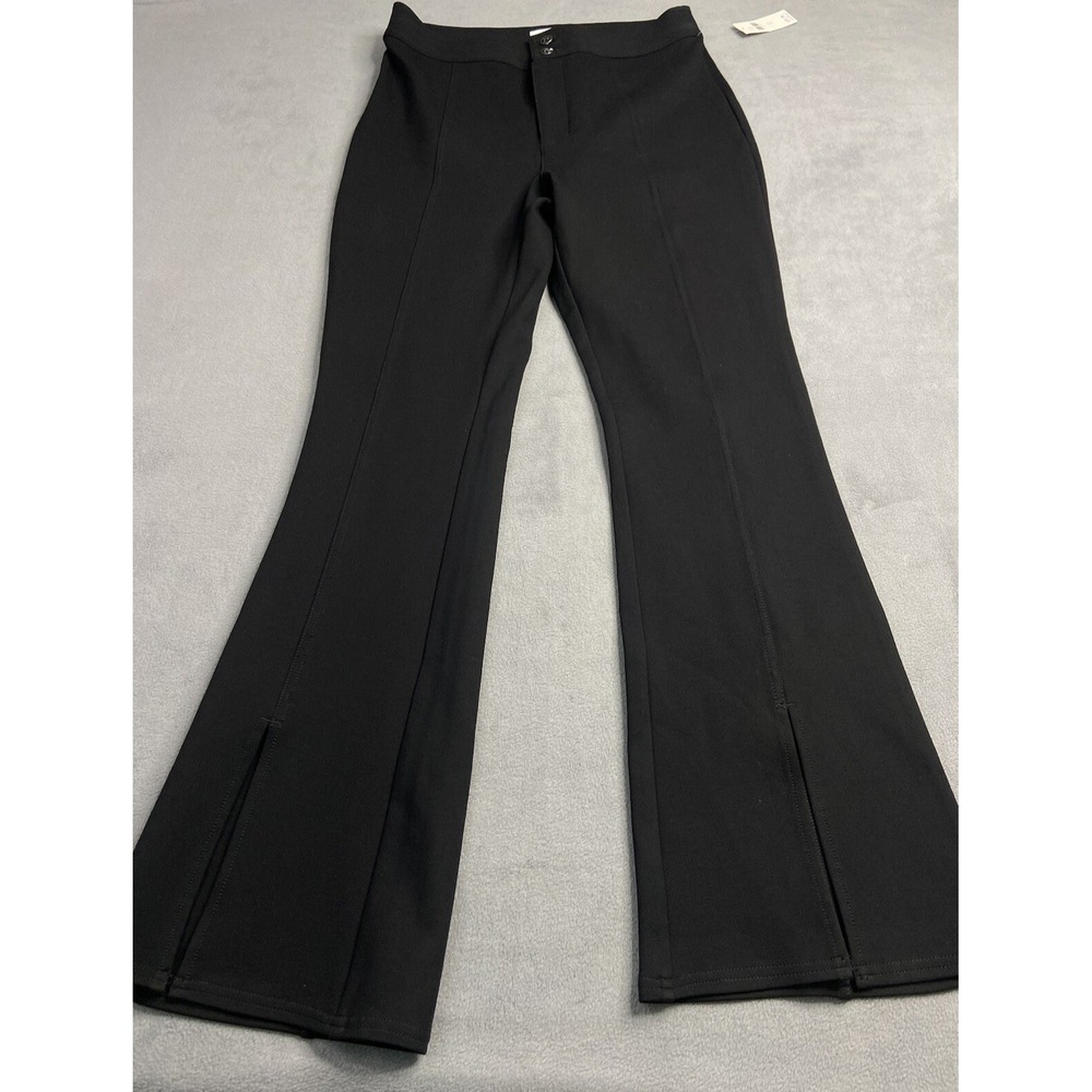 Maeve Anthropologie Pants Womens 8 Black Colette Wide Leg Knit‎ Career Seam